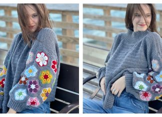 African Flower Sweater Crochet Pattern African Flower Sweater Crochet Pattern
