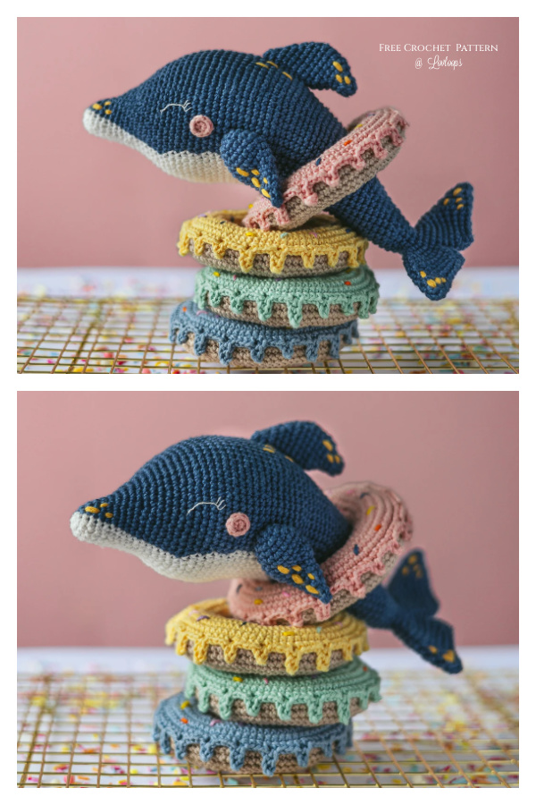 Amigurumi Donut the Dolphin Free Crochet Pattern