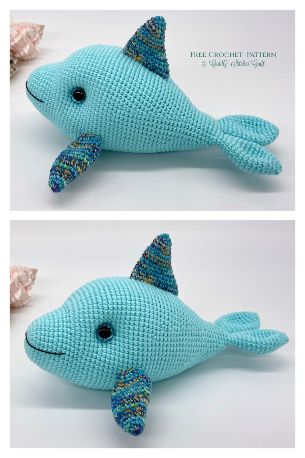 Amigurumi Flipper the Dolphin Free Crochet Pattern