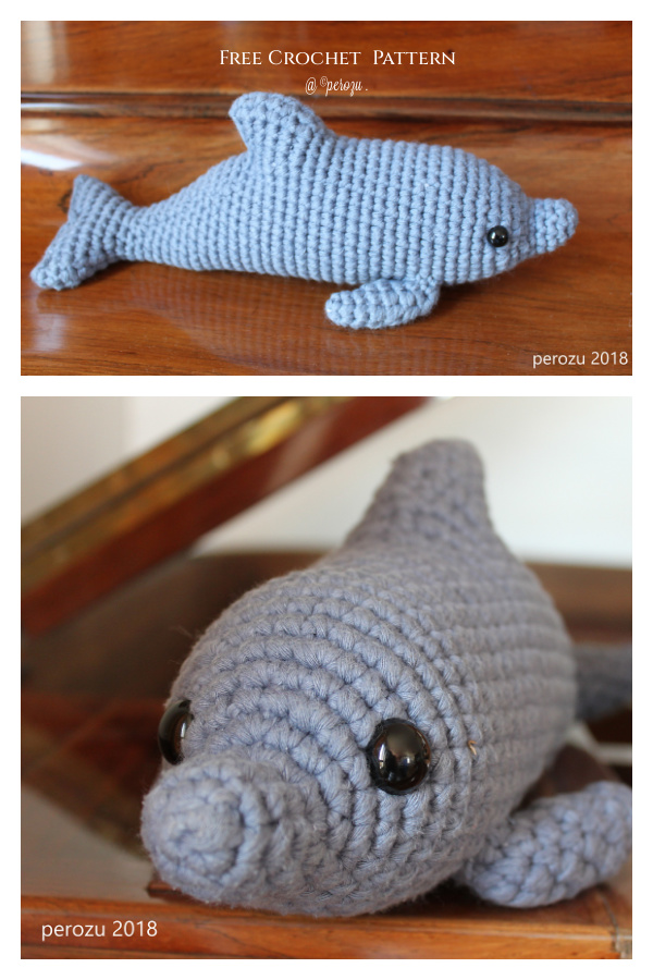 Amigurumi Snow Cabin Dolphin Free Crochet Pattern