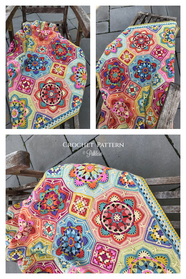 Persian Tile Blanket Crochet Pattern