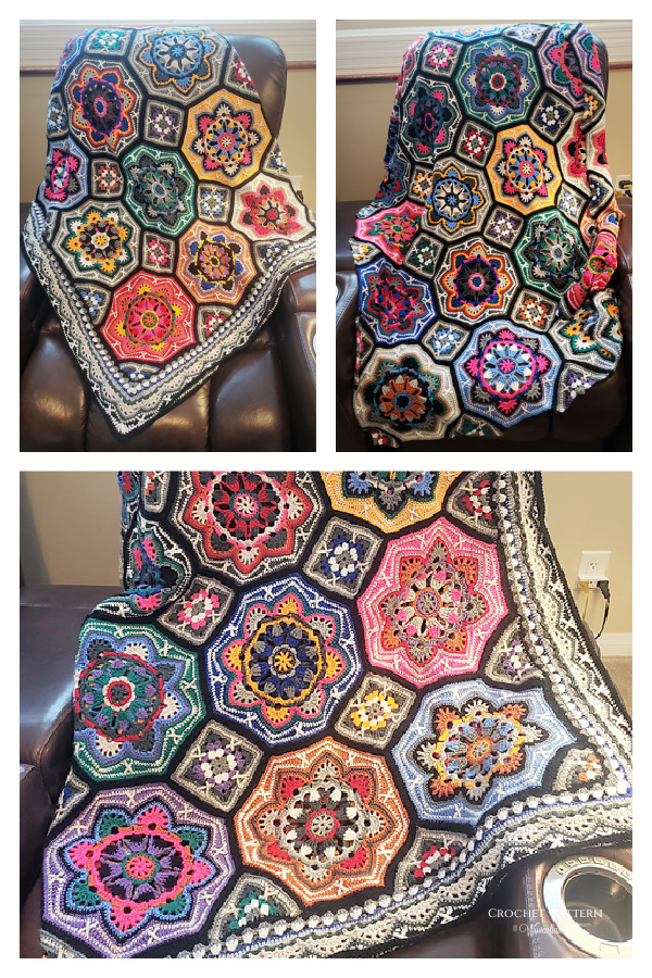 Persian Tile Blanket Crochet Pattern