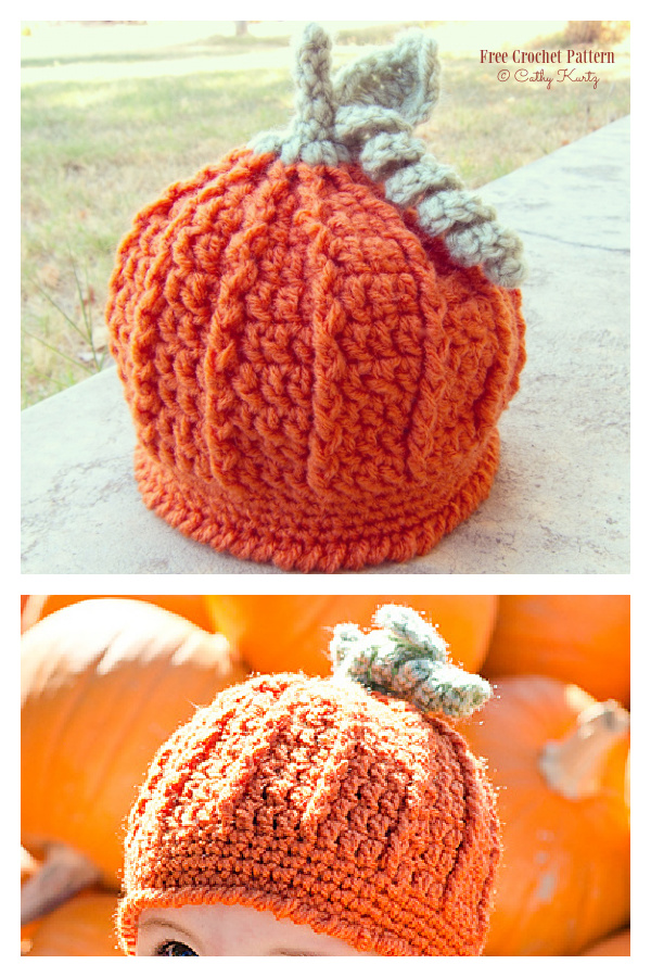 Pumpkin Harvest Hat Free Crochet Pattern