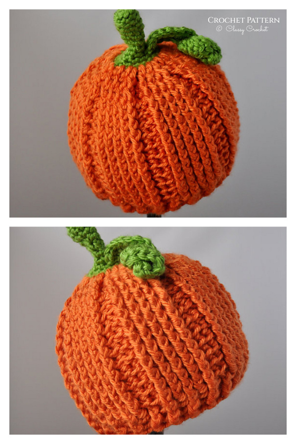Classy Little Pumpkin Hat Crochet Patterns