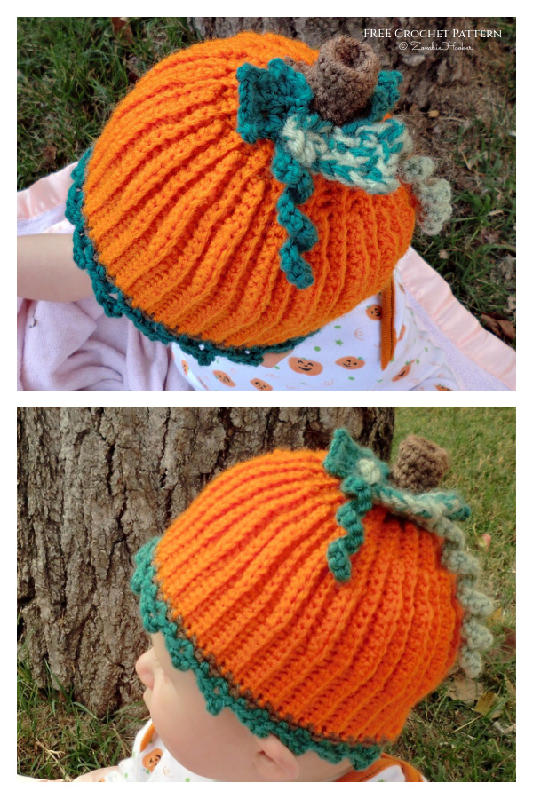 Lil' Pumpkin Hat Free Crochet Patterns
