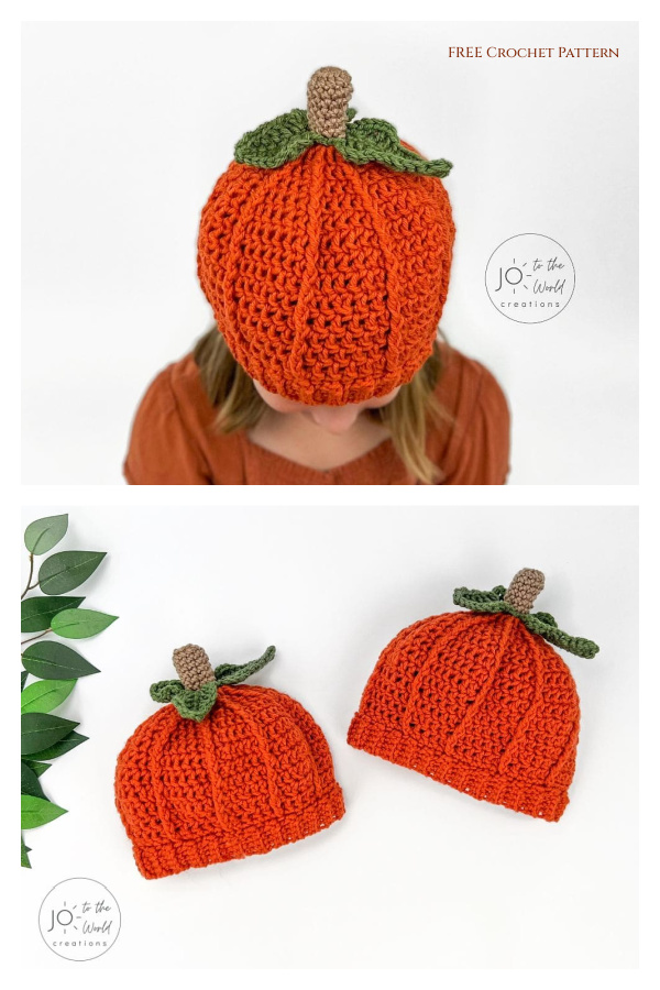 Pumpkin Hat Free Crochet Patterns