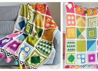 Rainbow Granny Blanket CAL Free Crochet Pattern Rainbow Granny Blanket Free Crochet Pattern