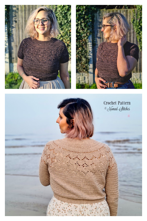 Cande Pullover Sweater Crochet Pattern