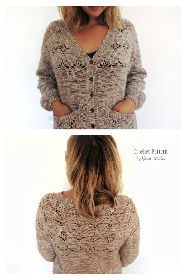 Candelaria Sweater Cardigan Crochet Pattern