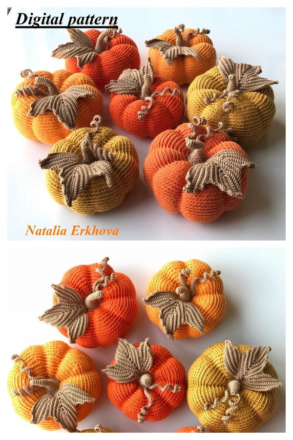 Fall Very Realistic Pumpkin Crochet Patterns