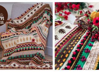 Fall into Autumn Blanket Free Crochet Pattern Fall into Autumn Blanket Free Crochet Pattern