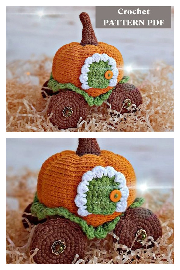 Pumpkin Carriage Decor Crochet Pattern