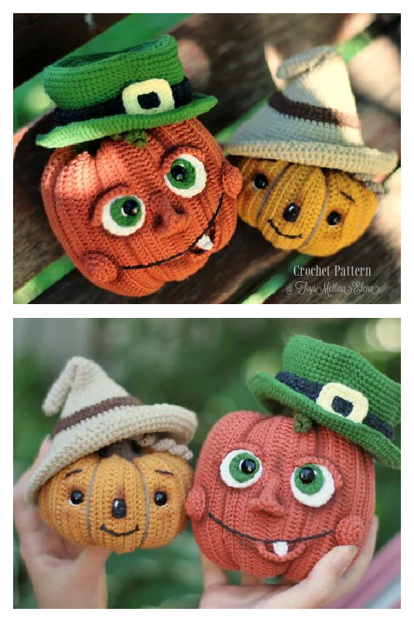 Crazy pumpkin in a Hat Crochet Pattern