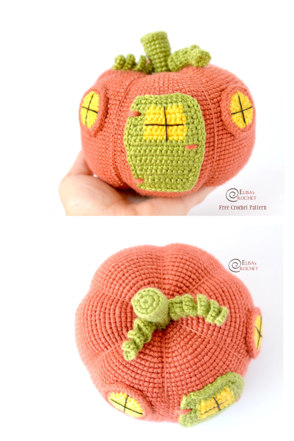 Crochet Pumpkin House Amigurumi Pattern