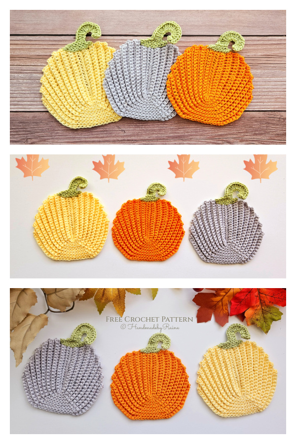 Little Pumpkin Coaster Free Crochet Pattern