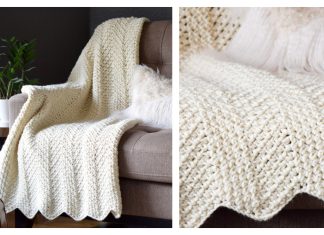 Ripple Moss Stitch Blanket Free Crochet Pattern Ripple Moss Stitch Blanket Free Crochet Pattern