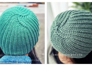 Faux Knit 2×2 Crochet Hat Free Crochet Pattern Faux Knit 2x2 Crochet Hat Free Crochet Pattern