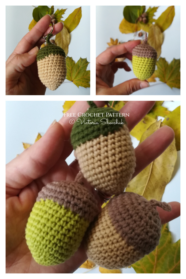 Amigurumi Little Acorns Free Crochet Pattern