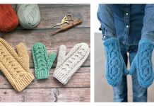Cable Mittens Free Crochet Patterns Cable Mittens Free Crochet Patterns