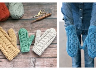Cable Mittens Free Crochet Patterns Cable Mittens Free Crochet Patterns