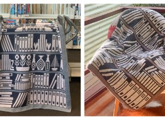 Mosaic Bookcase Throw Blanket Crochet Patterns Mosaic Bookcase Throw Blanket Crochet Pattern