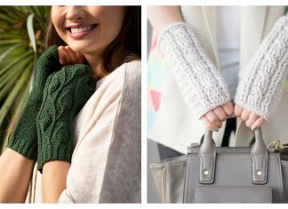 Cable Fingerless Gloves Free Crochet Patterns Cable Fingerless Gloves Free Crochet Patterns