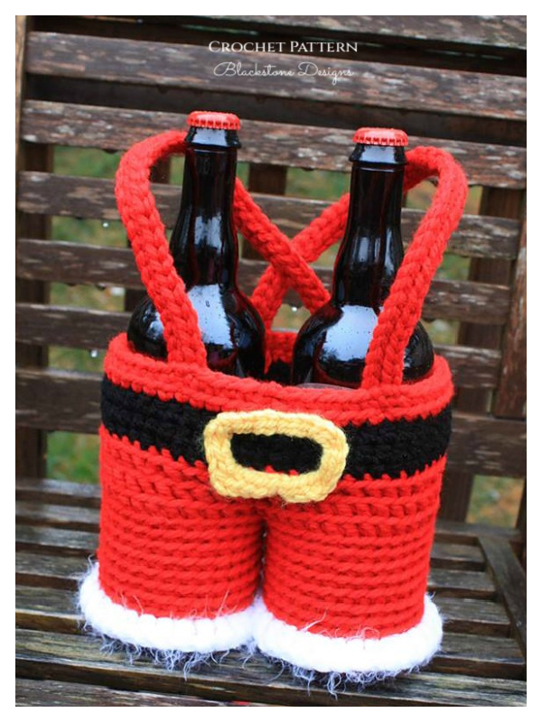 Santa Pants Gift Basket Crochet Pattern