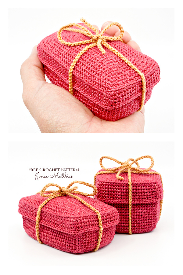 Reusable Gift Box Free Crochet Pattern
