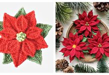 Christmas Star Poinsettia Free Crochet Patterns Christmas Star Poinsettia Free Crochet Patterns
