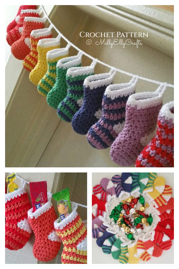 Christmas Advent Garland Crochet Pattern