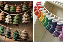 Quick Christmas Tree Garland Crochet Patterns Easy Festive Christmas Tree Garland Crochet Patterns