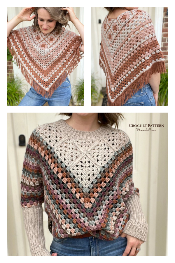 Franny Granny Poncho Crochet Pattern