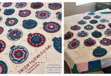 Holiday Baubles Blanket Free Crochet Pattern Holiday Baubles Blanket Free Crochet Pattern