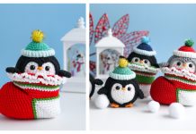 Penguin in Christmas Sock Free Crochet Pattern Penguin in Christmas Sock Free Crochet Pattern