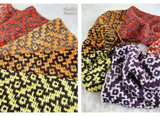 Priya Mosaic Scarf Free Crochet Pattern Priya Mosaic Scarf Free Crochet Pattern