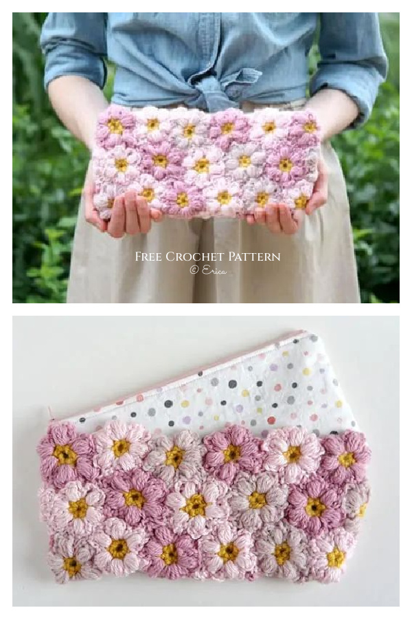 Flower Power Clutch Free Crochet Pattern