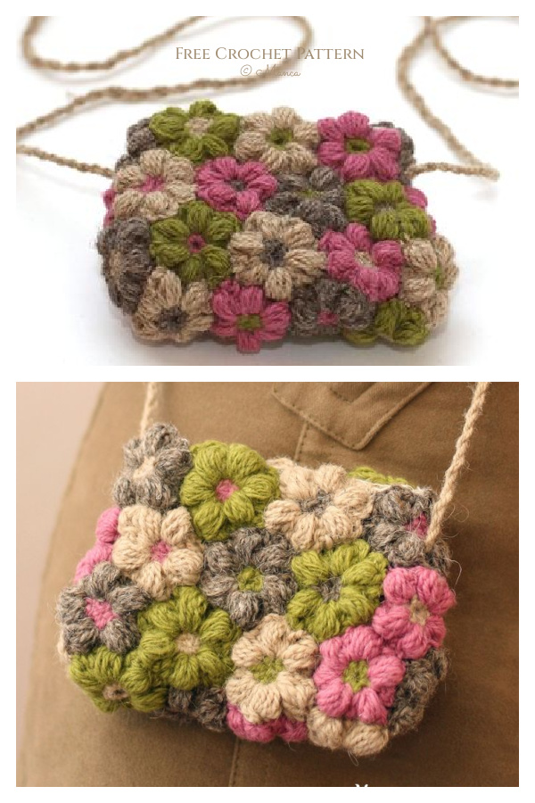 Cochet Flower Bag Free Crochet Pattern