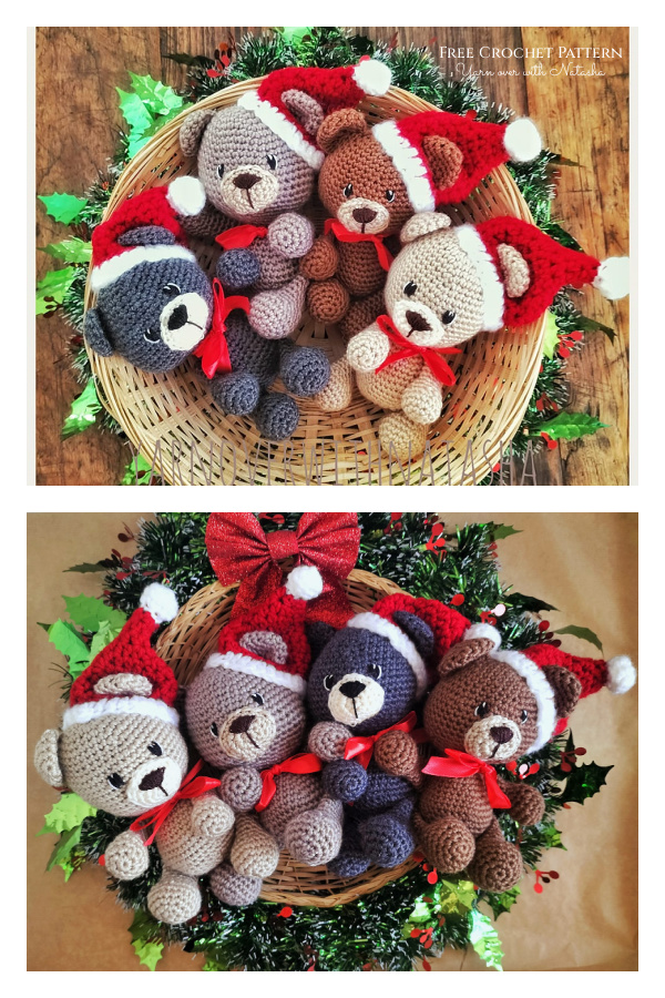 Amigurumi Christmas Bear Free Crochet Pattern