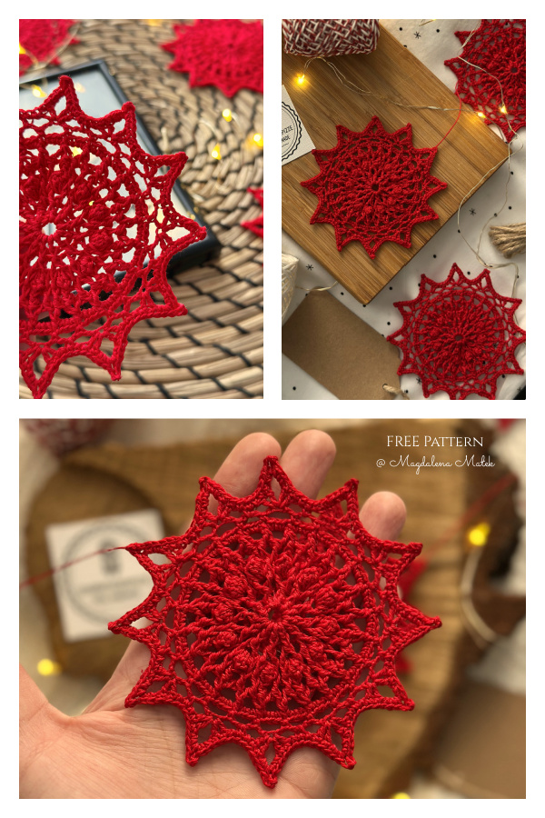 First Snowflake Free Crochet Pattern