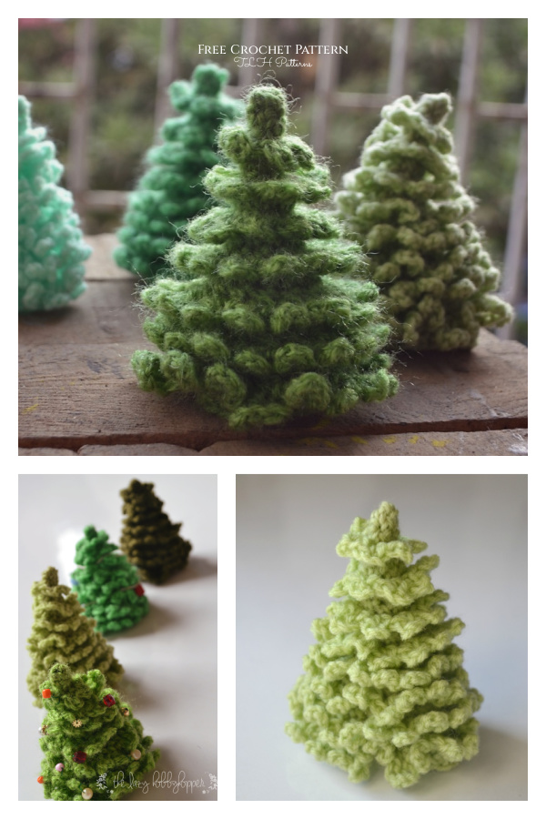 Desktop Christmas Tree Free Crochet Pattern