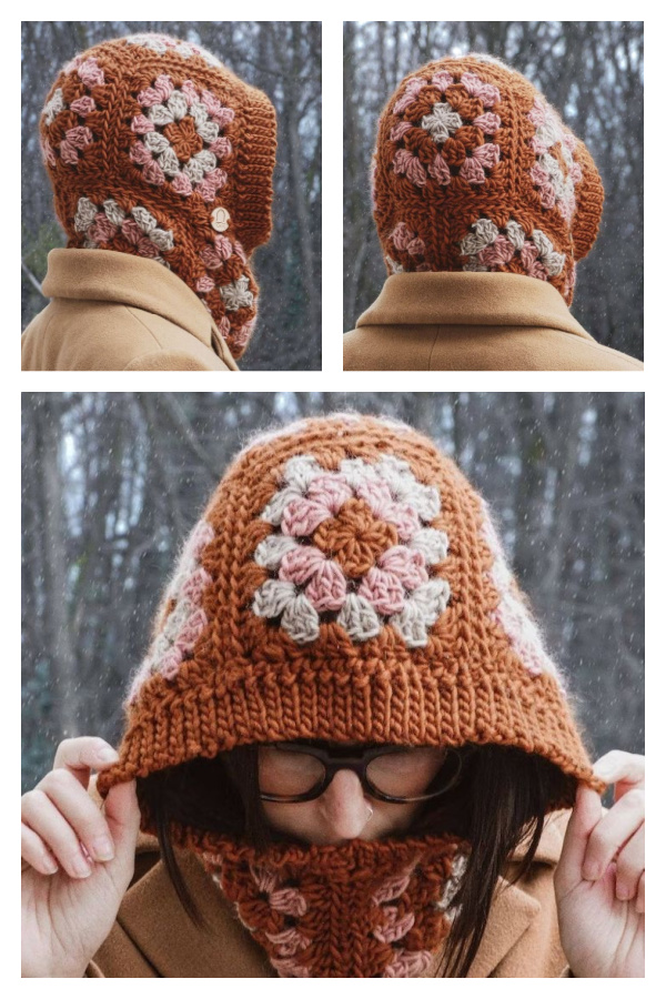 Granny Square Balaclava Crochet Pattern