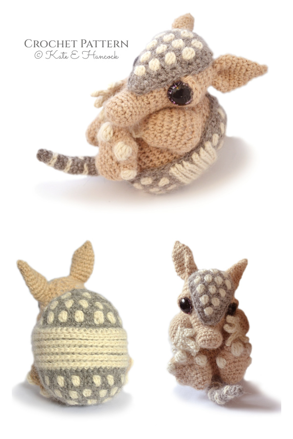 Amigurumi Earl the Baby Armadillo Crochet Patterns