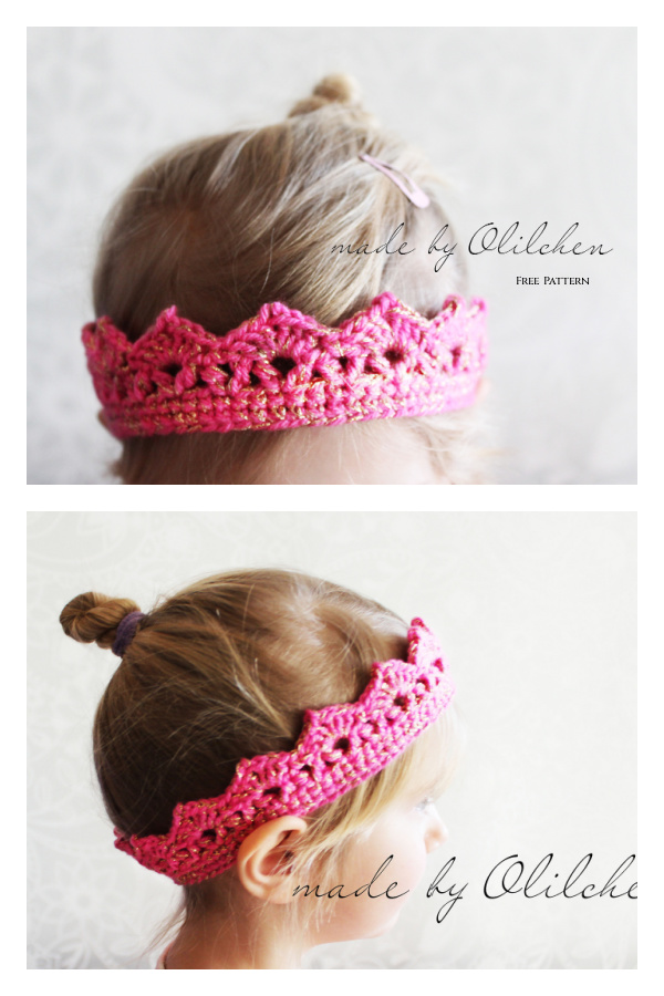 Toddler Princess Crown Free Crochet Patterns