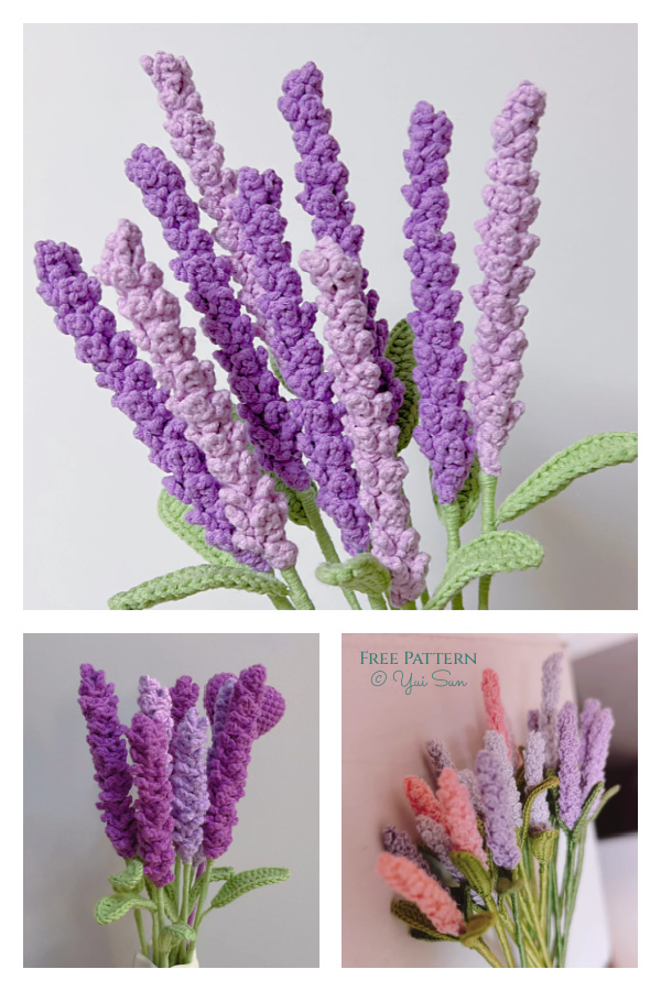 Flower Lavender Free Crochet Pattern