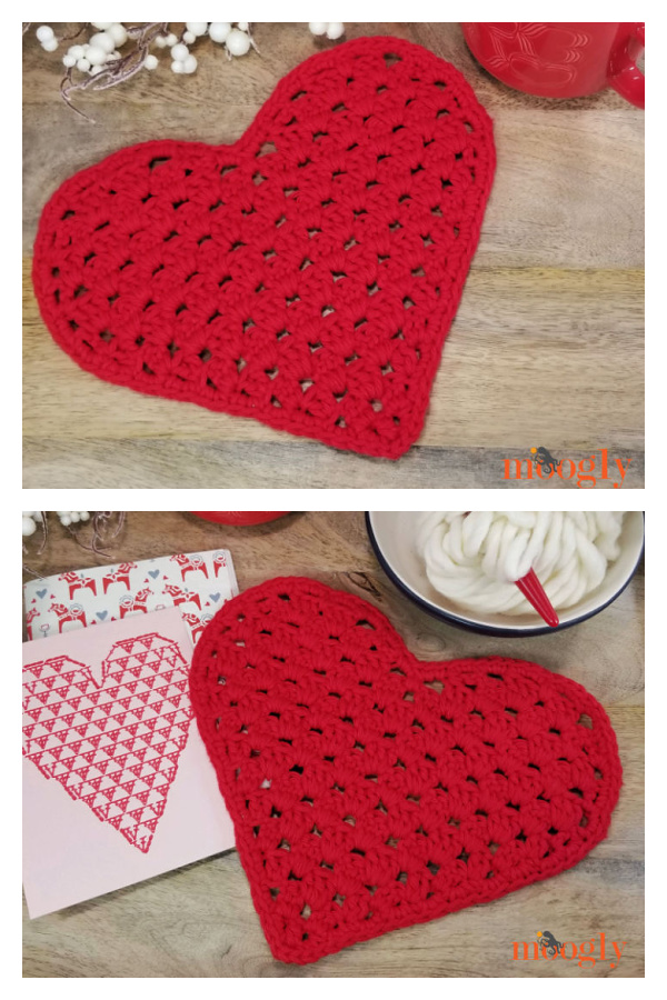 Heart Shaped Cloth Free Crochet Pattern