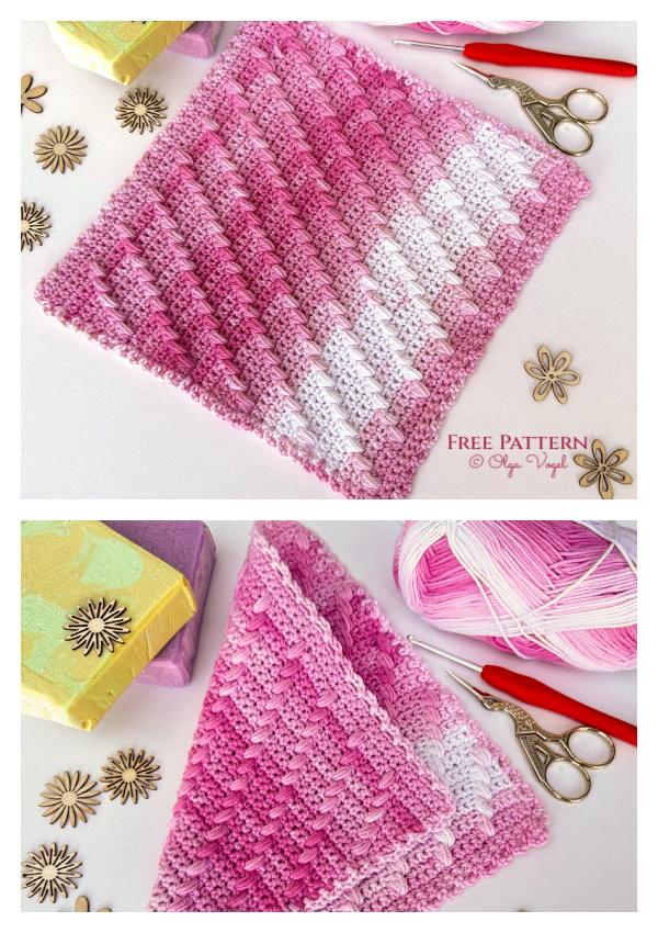 Morning Glow Washcloth Free Crochet Patterns