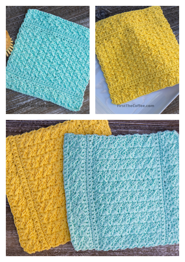 Spiked Cotton Dishcloth Free Crochet Patterns