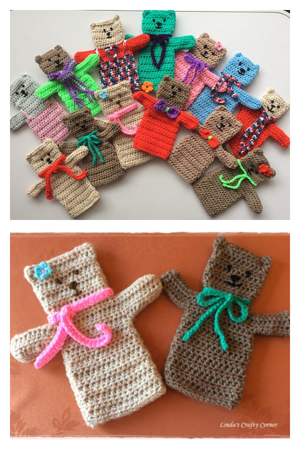 Teddy Hand Puppet Free Crochet Patterns