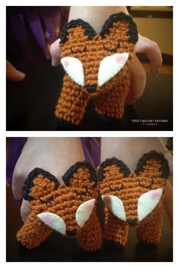Foxy Loxy Finger Puppet Free Crochet Pattern