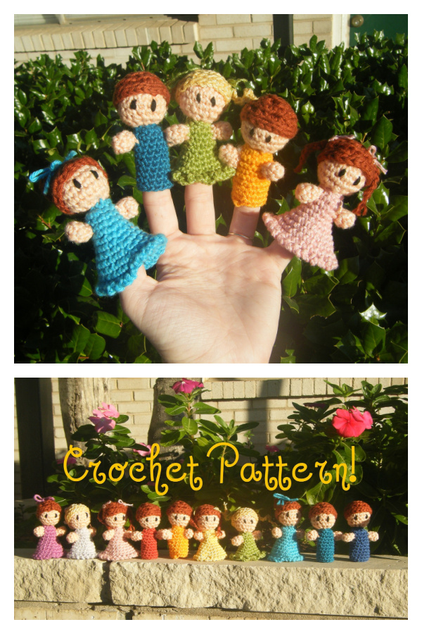 Little Finger Friends Finger Puppets Crochet Pattern